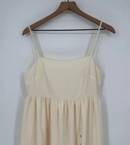 Commense Womens Maxi Dress Floral Sleeveless Casual Summer Cream Pink Size M Size M