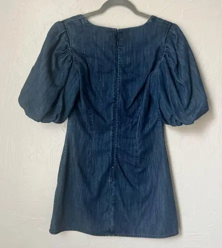 frame denim  Nina Puff sleeve Mini dress size S