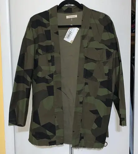 Camo denim jacket Size L
