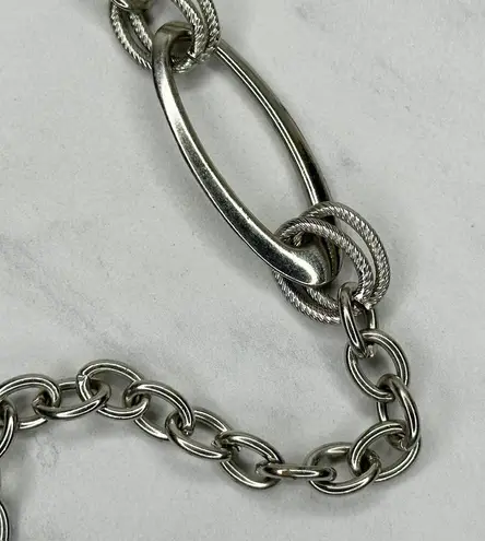 Rhinestone Studded Silver Chain Link Belt M/L ✨