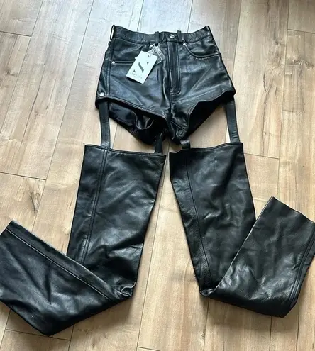 NWT $380 Sublime Havoc Tuxedo Chaps 100% Genuine Leather Sz S Black