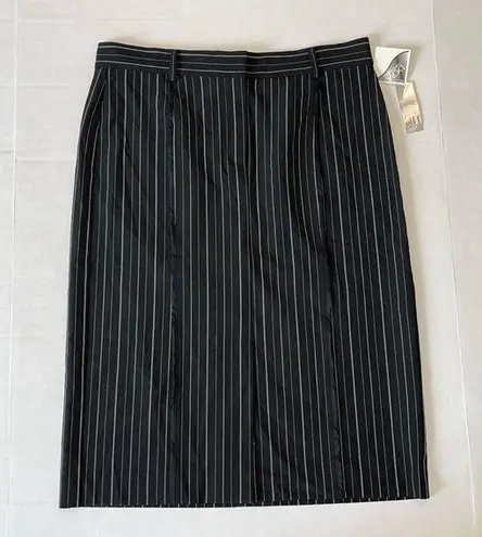 DKNY NWT CITY by  Womens size 8 stretch black pinstriped pencil skirt