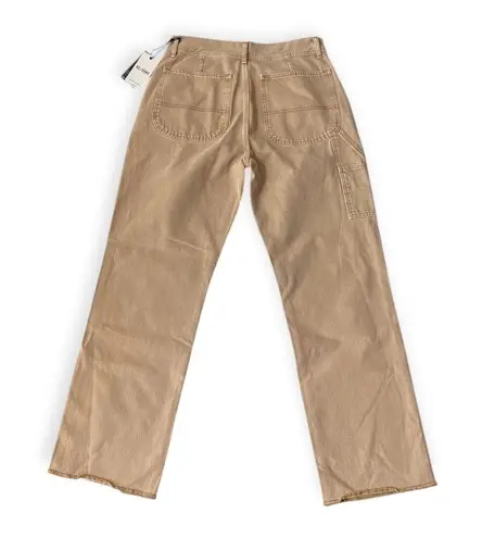 RE/DONE Cargo Utility Loose Jeans Denim Washed Khaki Tan Size 28