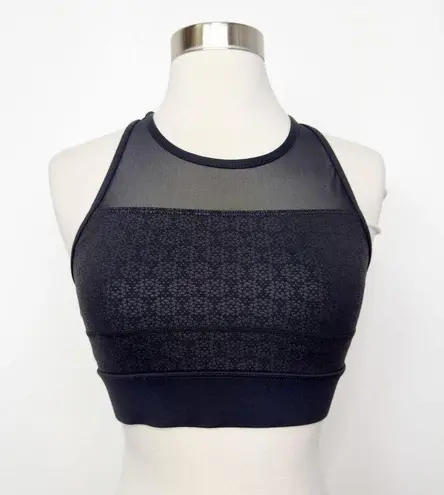 Zyia Black Flower All Star Sports Bra S