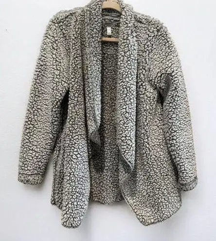 Jockey Grey Sherpa Cardigan Sweater Fleece