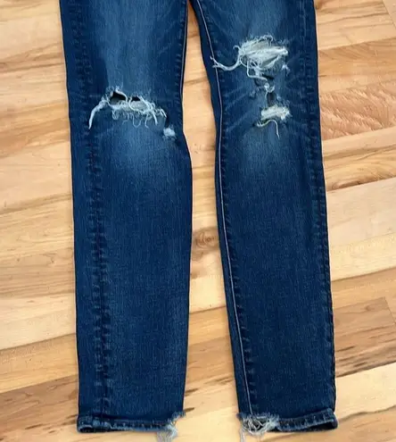 American Eagle  Dark Wash Distressed Jegging Jeans