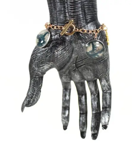 Handmade Whimsigoth "Seasons of the Witches" Mixed Metal Charm Bracelet