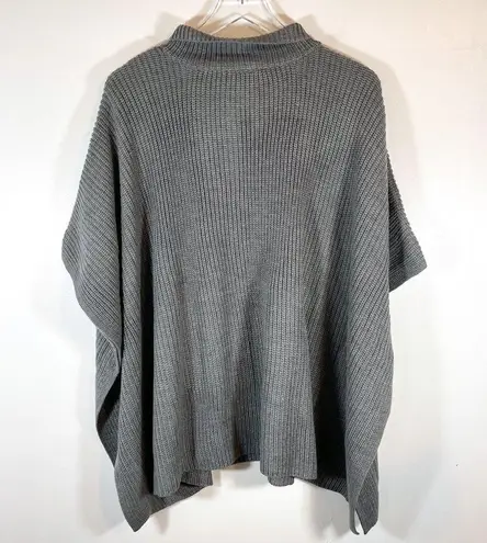 Lane Bryant NWT  Circle Half Zip Grey Knit Sweater Size 14-20 Oversized