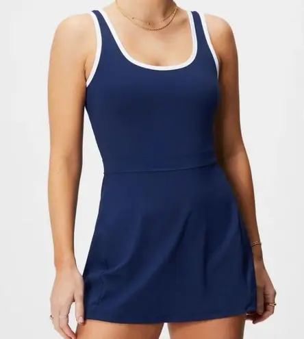 Fabletics  Women's 2X Blue Sporty Sleeveless Short Dress w/ Built-In Shorts