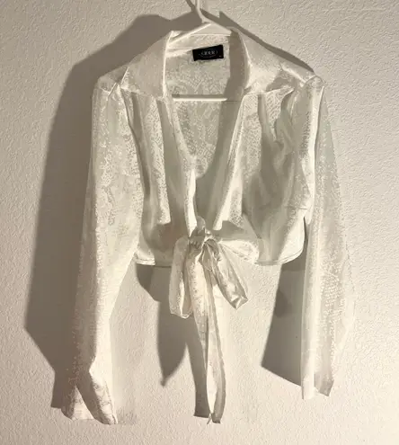 Cider White Tie Top