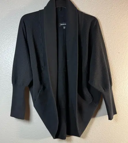 Betabrand apres shawl Black Open-Front cardigan Sweater SZ:S/M