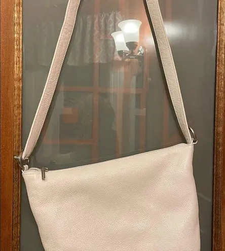 Stone Mountain White Genuine Leather Hobo/Bucket Purse NWOT