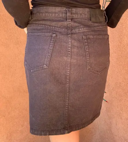 Calvin Klein black denim skirt