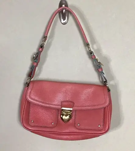 Lovcat Paris leather pink underarm baguette EUC y2k *Rare*