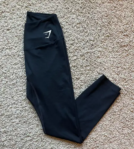 Gymshark Training Leggings Tights Black 7/8 Cropped