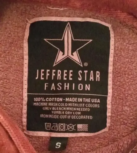 Jeffree Star cosmetics tie dye maroon hoodie limited edition size small