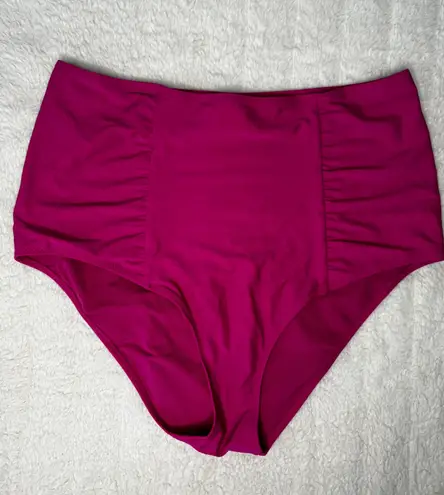 Aerie Hot Pink High Wasted Bikini Bottom