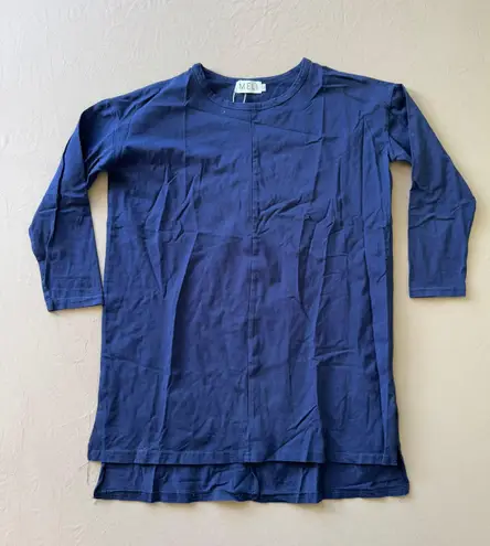 Boxy 3/4 Sleeve Tee Blue Size XS