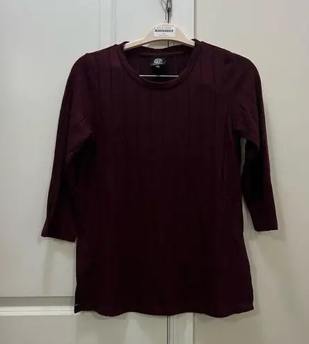 Bobeau NEW Maroon 3/4 Sleeve Sweater Size Medium