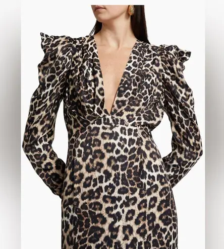 Farm Rio Cream Natural Skin Lenzing™ Ecovero™ Viscose Midi Dress, Small, $230