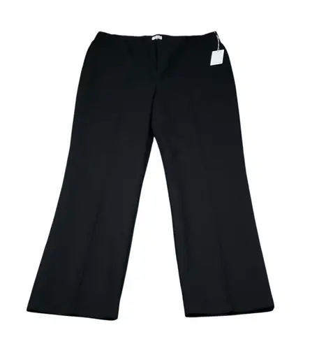 Ecru Classic Kick Flare Cropped Pull On Stretch Pants Black Women's Size XL