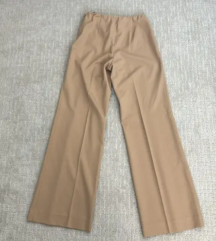 Ralph Lauren  Black Label wool blend camel trouser pant career wide leg dress