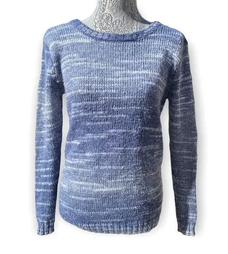 Rubbish Wool Blend Backless Spacedye Long Sleeve Sweater Top