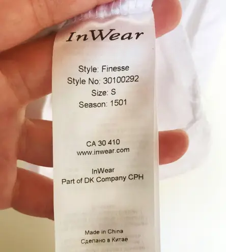 Inwear Finesse white spaghetti strap cami tank top size S small