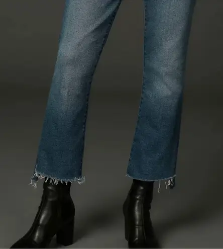 MOTHER The insider Crop Step Fray Jeans In Work Hard Play Hard Size 25 Blue