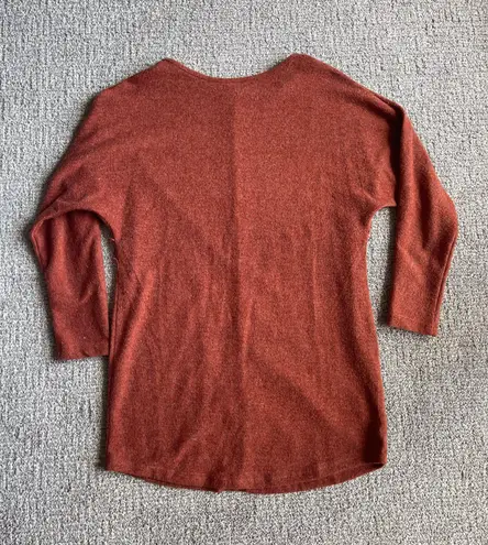 Sweater Dress With Belt Orange Size XS