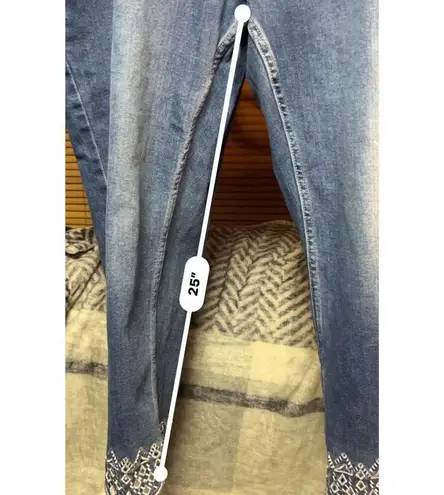 1946 Denim Curvy Cropped Jeans 18W (40" Waist) Blue