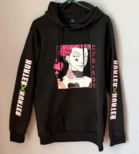 Hunter X Hunter Hisoka Graphic Hoodie Black Size XL
