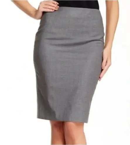 Hugo Boss Boss Vilina Gray Career Pencil Skirt Size 2 NWT