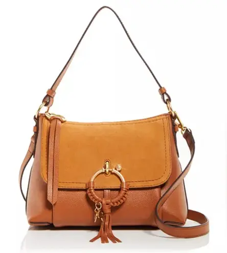 See By Chloe NWT Joan Small Leather & Suede Shoulder Bag Tan Leather Purse