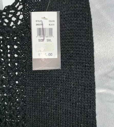 Torn By Ronny Kobo Black Sleeveless Knit Top Small