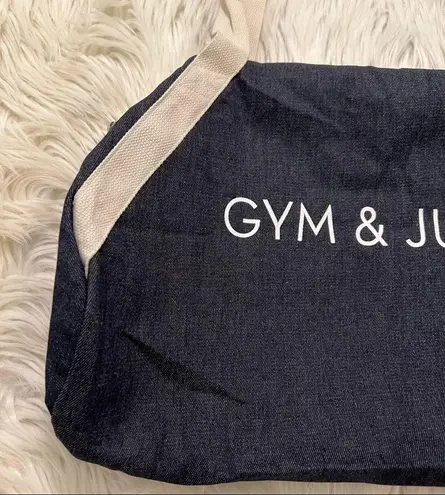 Private Party Gym & Juice Denim Duffle Bag