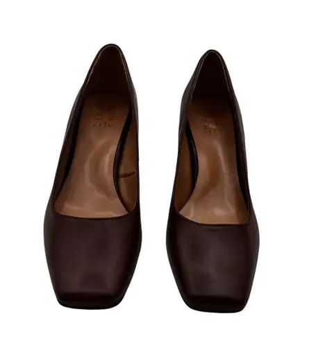 Naturalizer 10M Leather Pump Stylist Fashion Business Casual Block Heel Shoes
