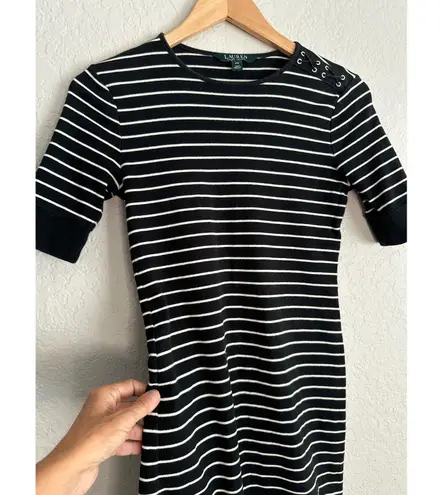 Ralph Lauren Navy Blue White Stripe Dress Preppy Nautical Minimalist Yacht Club Size undefined