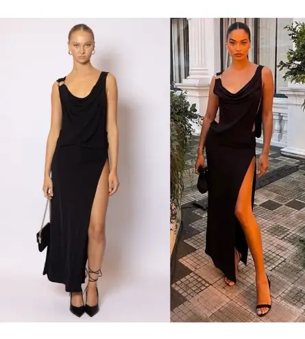 Rat & Boa - Josefa dress Designer brand: Josefa black Cowl Neck Maxi Dress Ring shoulder