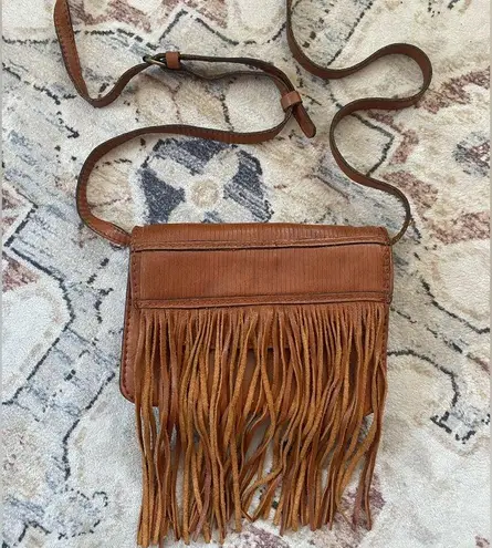 Patricia Nash  Leather Bag Fringe Crossbody Western Boho Festival Indie Clutch