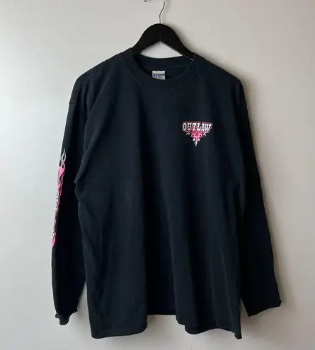 Pacific&Co Vintage Outlaw BBQ T Shirt Black XL Extra Large Graphic Tee 100% Cotton Solid