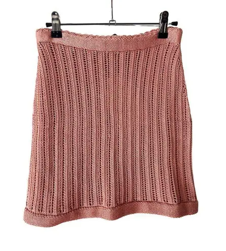 NWT $945 Savannah Morrow Pink Pima Cotton Mirana Skirt Set Size Small