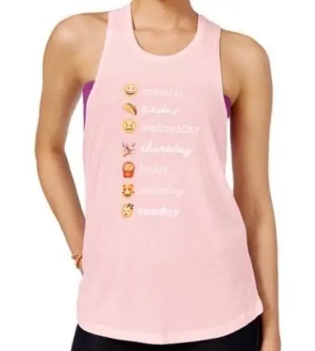 Freeze Brand Freeze Days Of The Week Pink Tank Top Large