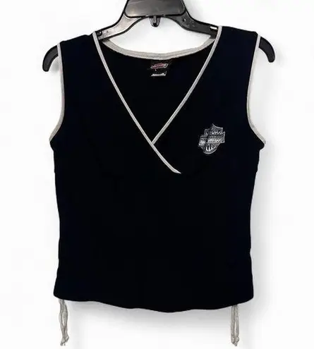Vintage Y2K early 2000s Made in USA Black Harley Davidson Tank Top Large
