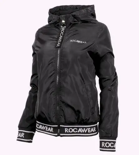 Rocawear NWT Logo Hooded Jacket Black Size Medium