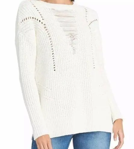 Rachel Roy Cream Colored Crewneck Sweater