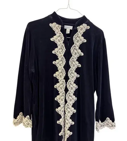 Velvet House Coat Maxi Dress