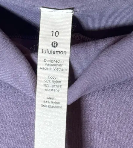 Lululemon  Ethereal Mock Neck Purple Quartz Womens size 2 long sleeve shirt