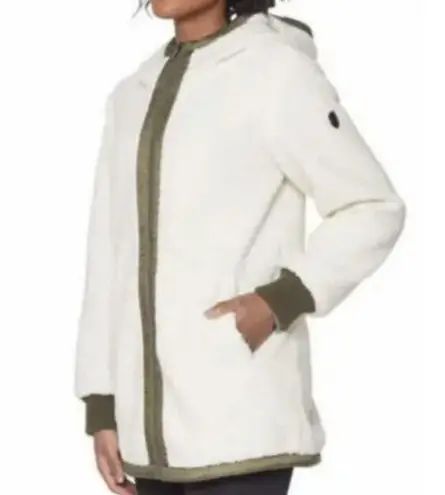 1 Madison Expedition Jacket Women S Ivory Fuzzy Fleece Hoodie Gorpcore Outdoors