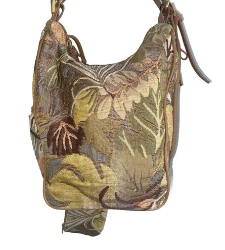 Bueno Tapestry Convertible Shoulder Bag Hobo Boho/backpack With Pull-out Purse